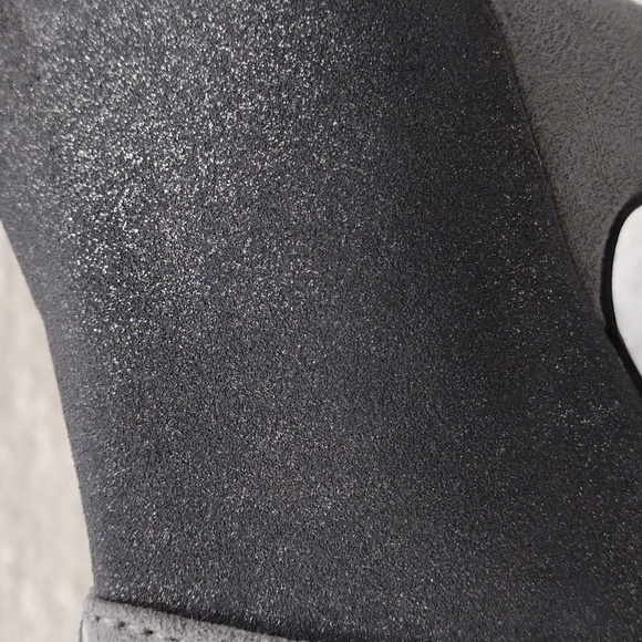 Dexflex Comfort Grey Metallic Suede Fabric Upper Almond Toe Side Zip Ankle Boot - Picture 14 of 15